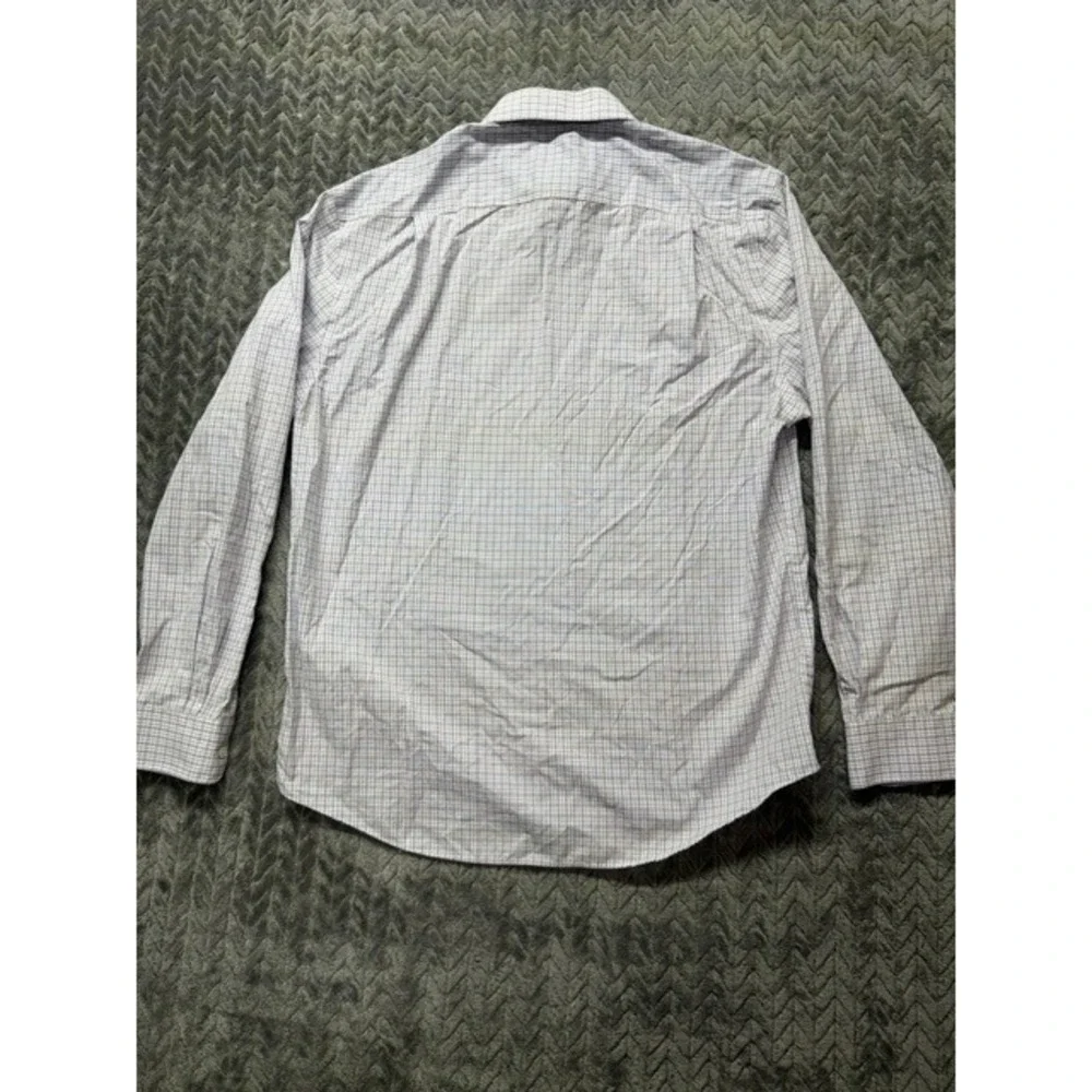 Jos. A. Bank Reserve Mens Large Tailored Fit Egyptian Cotton Check Shirt 0548